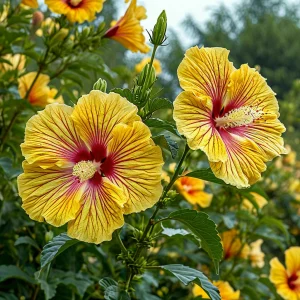 Гибискус Свит Соната купить по цене от 249р. в интернет-магазине «Посадика» с доставкой почтой в в Веневе и по всей России – [изображение №1].