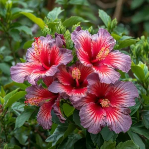 Гибискус Кримсон Флейм купить по цене от 479р. в интернет-магазине «Посадика» с доставкой почтой в в Веневе и по всей России – [изображение №1].